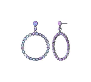 purple - Creole Cristal - Konplott earrings